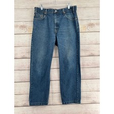 Copied - Vintage 90's Levi's 505 Regular Fit Straight Leg Jeans Mens 36x32 Blue