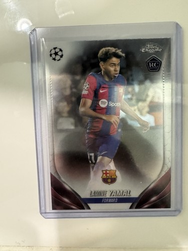 2023-24 Topps Chrome UEFA Club Competitions - Lamine Yamal #64 (RC) Rookie 🔥