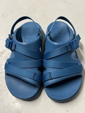 New Kid  s Youth Chaco Chillos Sport blue synthetic ankle strap sandals 4 / 35