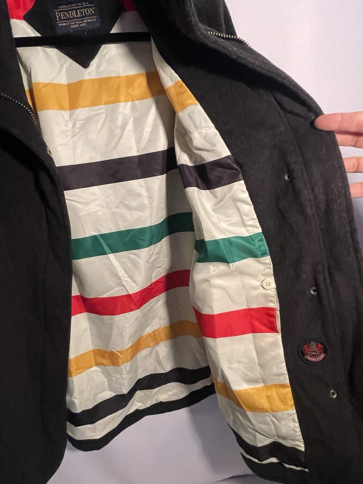 Pendleton Cascade Campbell Jacket Wool Blend Gray… - image 9