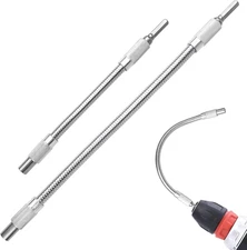 Flexible Drill Bit Extension – Bendable 2 Pack (7.9 +11.8 Inch)
