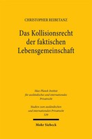 Das Kollisionsrecht Der Faktischen Lebensgemeinschaft Christopher Reibetanz Buch