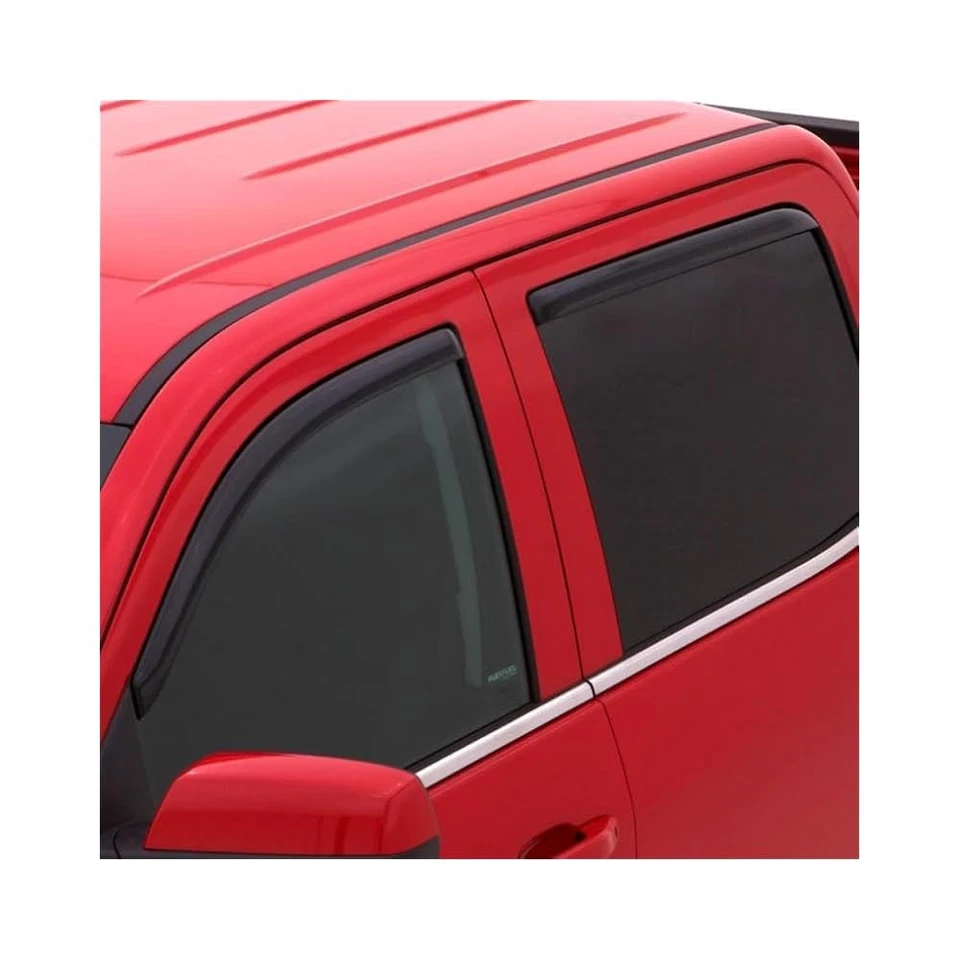2009,2018 Ram 1500 Quad Cab Window Rain Guards, Smoke, 4 Pcs, In Channel Foto 2 de 4