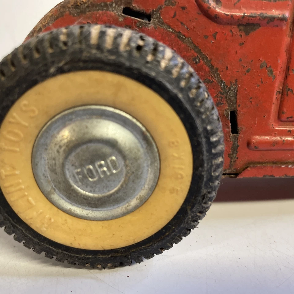 Nylint Formula Racer Orange 1960 Car Pressed Steel Ford Made In USA Vintage - Image 2 of 4