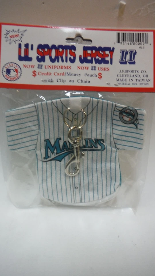 6 J.F. Sports - Miami Marlins Lil' Sport Baseball Jersey Key Chains - Image 2 of 4