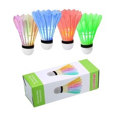 LED Badminton Birdies Glow-in-Dark Light Up Shuttlecocks for Indoor Outdoor