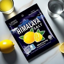 12 Pack of HIMALAYA SALT Sport Mint Candy GINGER LEMON Flavor FREE SHIPPING
