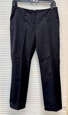 Simply Vera Vera Wang Dress Pants Women Size 4 Black Cropped Ankle Vented Hem