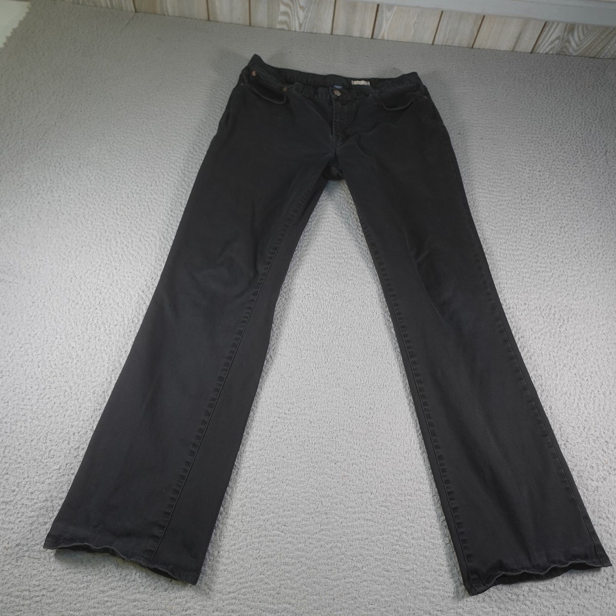 Vintage Polo Ralph Lauren Bootcut 750 Jeans Mens 32x32 Black Dark 