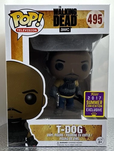 Funko Pop T-Dog #495 SDCC Exclusive AMC The Walking Dead Collectible Figure