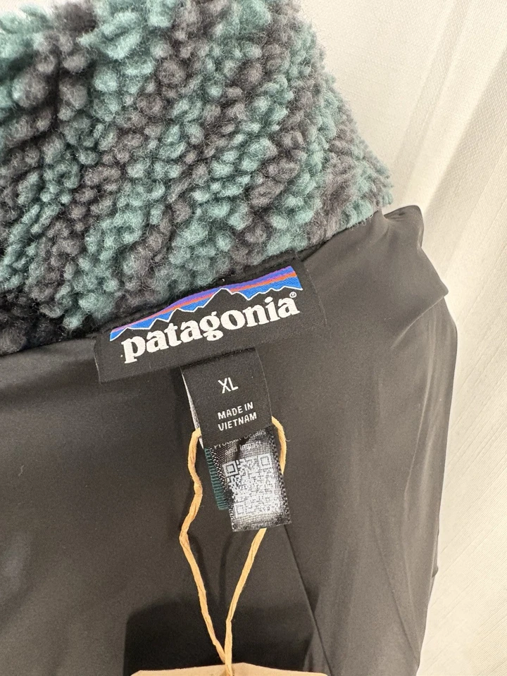 Patagonia Retro X Fleece Jacket Rainfall Quilt Ink Black XL 2025 Windproof NWT - Image 3 of 4