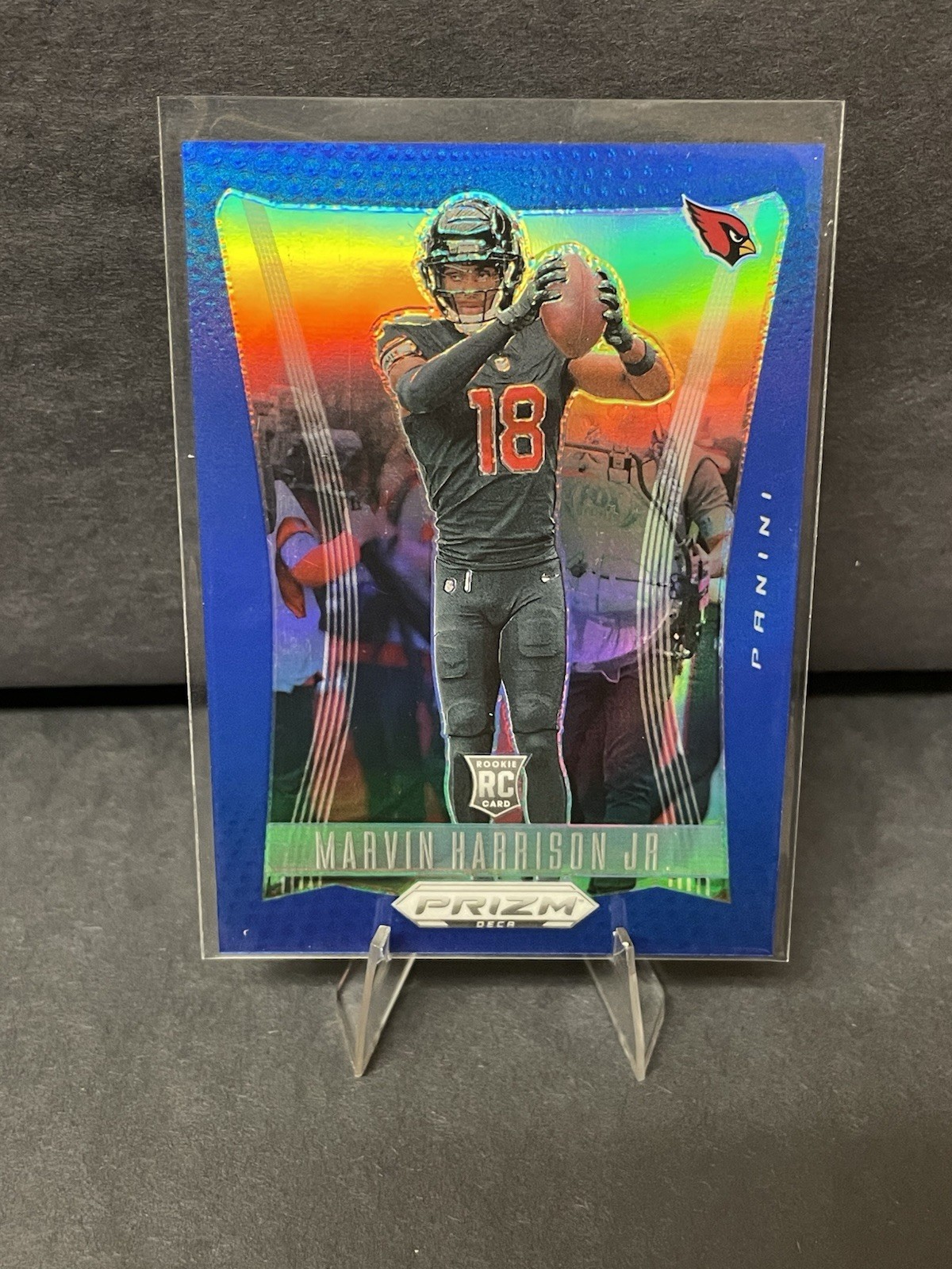 2024 Prizm Deca #7 Marvin Harrison Jr. Blue Prizm Rookie Card (RC) 148/149