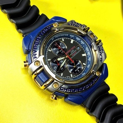 SEIKO ALBA Hyper-Tech Chronograph Alarm Watch Japan Collector
