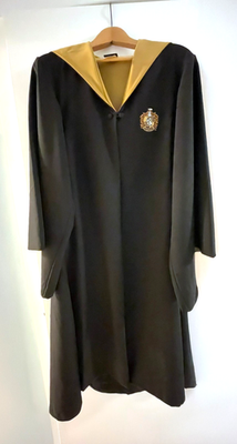 Harry Potter Hufflepuff Robe Universal Studios Size S Hooded Cloak