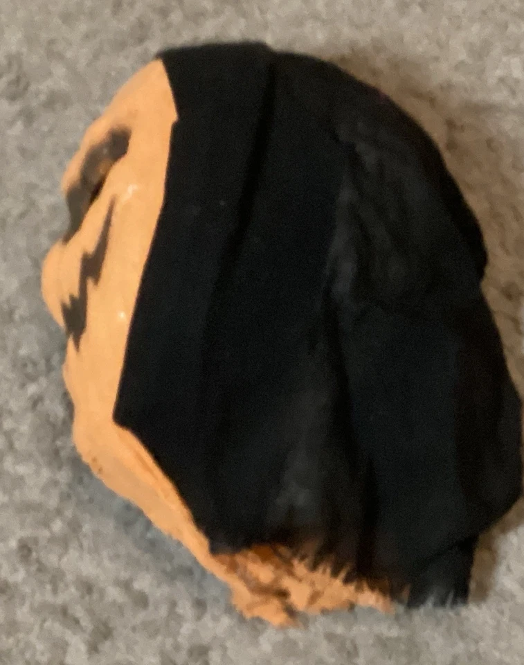 Hyde And Eek Pumpkin Scarecrow Burlap Mask Halloween One Size Scary - Image 2 of 4