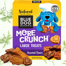 Blue Dog Bakery Natural Dog Treats, More Crunch Large, Assorted Flavors, 18 oz