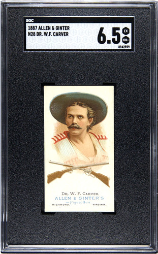 1887 N28 Allen & Ginter #12 Dr. W.F. Carver — SGC 6.5