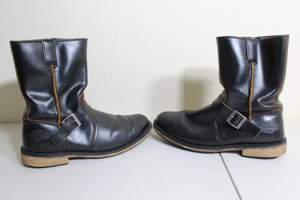 Botas de motocicleta Harley-Davidson Dendon D93667 negras para hombre - talla 12M Foto 3 de 4