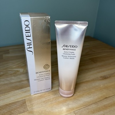 NEW SEALED Shiseido Benefiance Extra Creamy Cleansing Foam 4.4oz DISCONTINUED