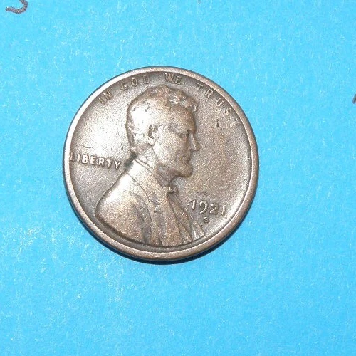 1921 S WHEAT CENT  YOU GRADE IT   FINE  #2