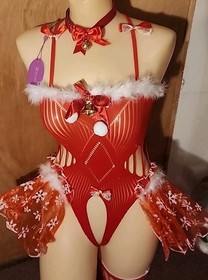 Avidlove Christmas Lingerie Set for Women Sexy Santa Costume (M5)