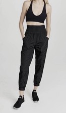 Free People Movement The Way Home Black Nylon High Rise Parachute Pants Large