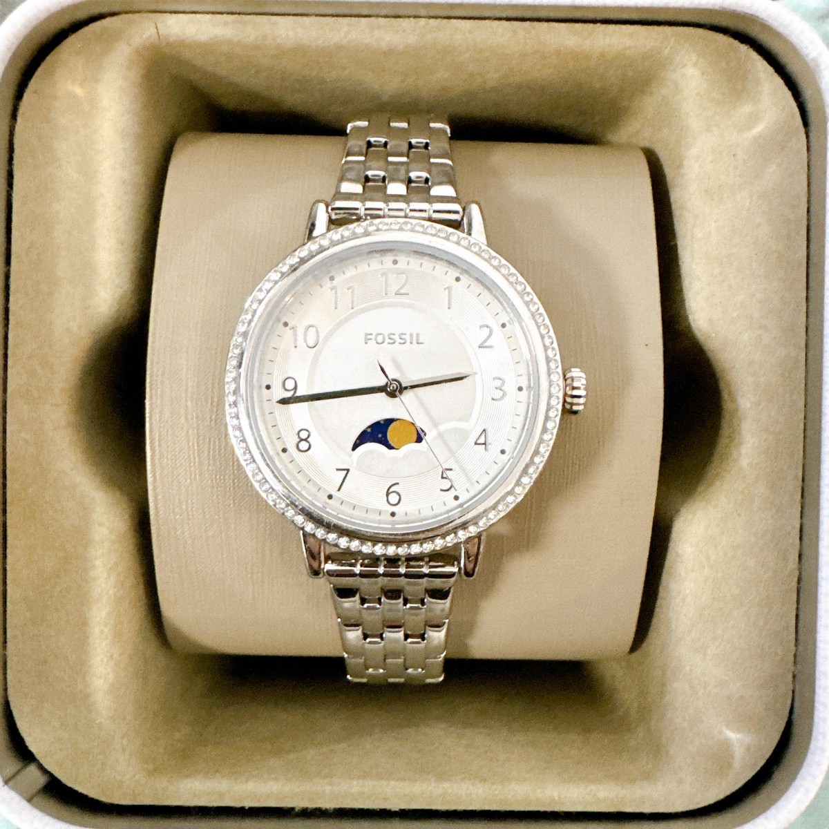 Fossil BQ3711 Women Reid Multifunction Silver Steel Blue Accent Quartz $_57.JPG?set_id=880000500F main image 4