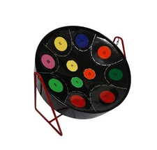 Miniature Steelpan (Steel Drum) 12 Inch Diameter 11 Notes with Instructional ...