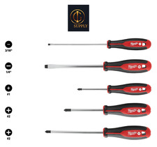 Milwaukee 48-22-2706 Multi-Tip Forged Shanks Wire Bending Screwdriver Set - 5 PC