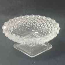 12 Vintage Marquis Shape Crystal Cut Glass Open Salt Cellars Set of 12
