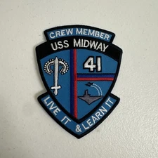 USS Midway CV-41 Aircraft Carrier Crew Member PATCH  New