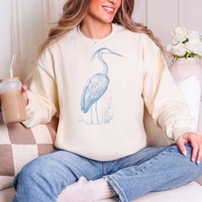 Heron Standing in the Shallows Sweatshirt