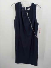 Pre-Owned Calvin Klein Navy Size 14 Short Sleeveless Dress