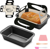 Brotbackform 2Er Set, Antihaft Kastenform Brot Aus Karbonstahl | Rechteckige Bro