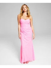BLONDIE NITES Womens Sleeveless Full-Length Formal Gown Dress