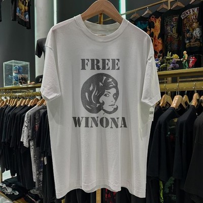 90s Free Winona Washed T-Shirt White M