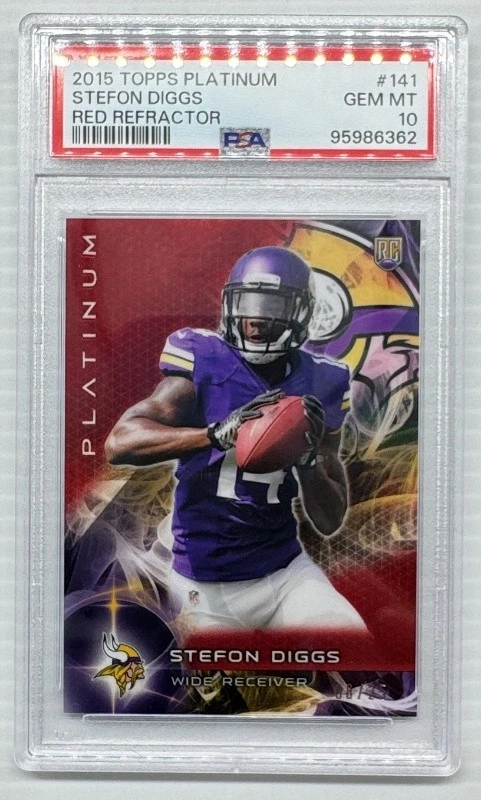 Stefon Diggs Topps Platinum #141 Red Refractor