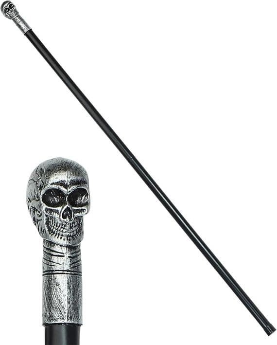Halloween Collapsible Skull Cane Walking Stick Horror Prop