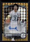 2025 Bowman Chrome U Basketball Derek Dixon #CPA-DD Gold Geometric Refractor /50