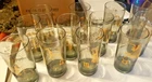 Vintage 22K Gold Detailed Zodiac Highball Glasses - Federal Glass Co- Set of 12