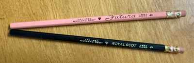 #ad Vintage Richard Best Pencil Company 1 Futura and 1 Royal Scot No. 4 Very Hard $15.00