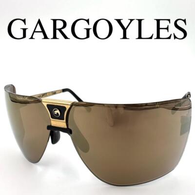 GARGOYLES Sunglasses Side Logo Gold Black terminator Men's w