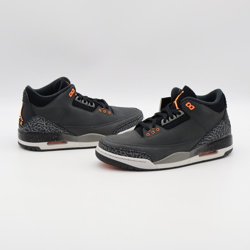 CT8532-080 Nike Air Jordan 3 Retro Fear Night Stadium Total Orange Black (Men's) - Picture 8 of 10