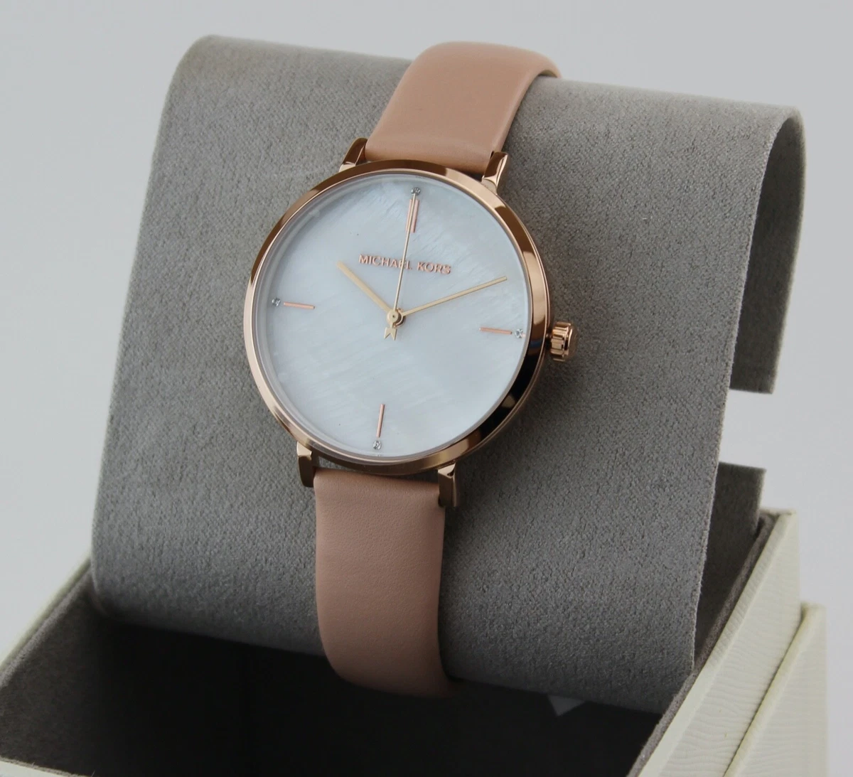 Michael kors best sale gold pink watch