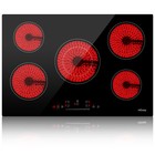 IsEasy 30" Built-in Electric Ceramic Cooktop 5 Burners Glass Stove Touch Control