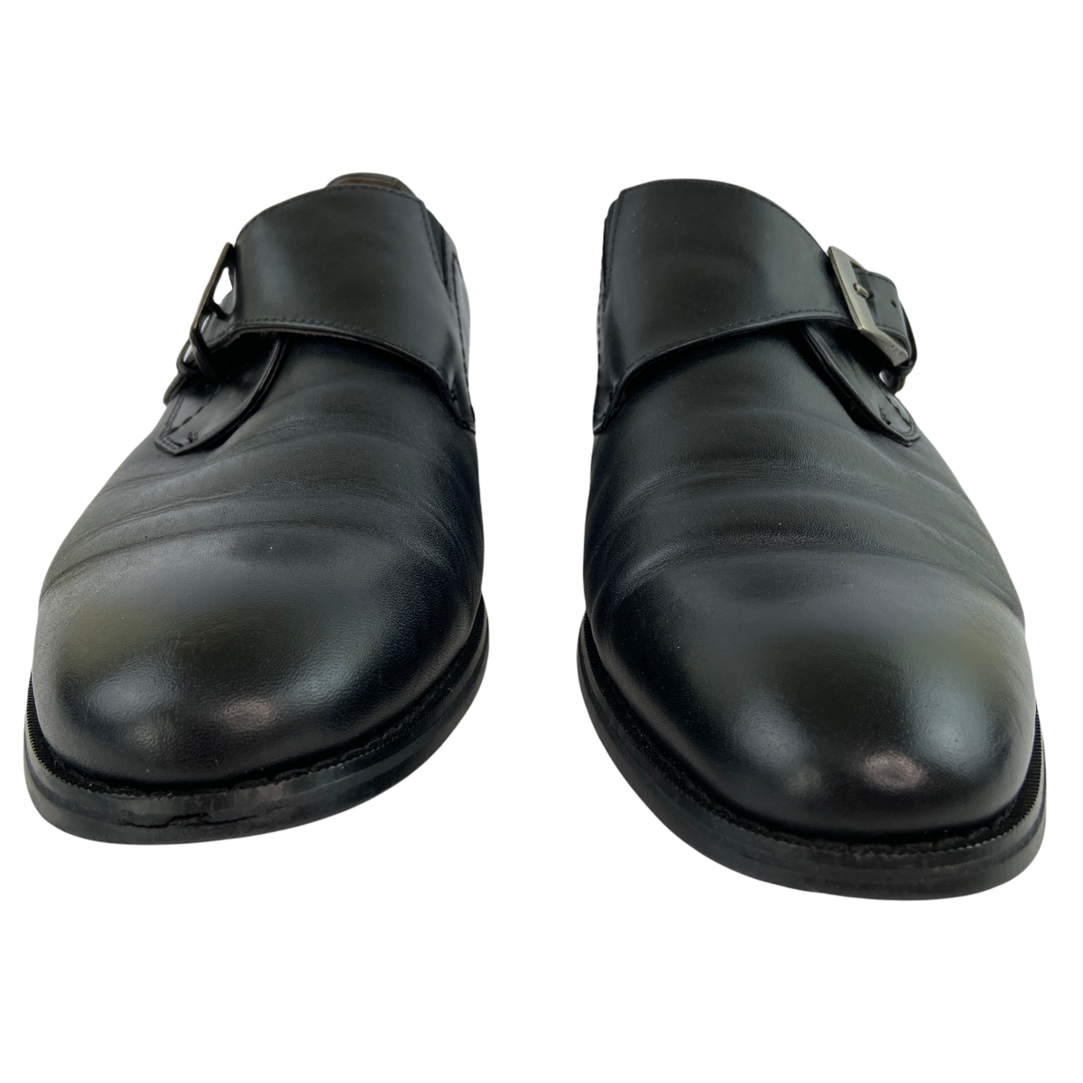 Robert David Mens 9 M Calfskin Monk Strap Black Leather  display picture 2