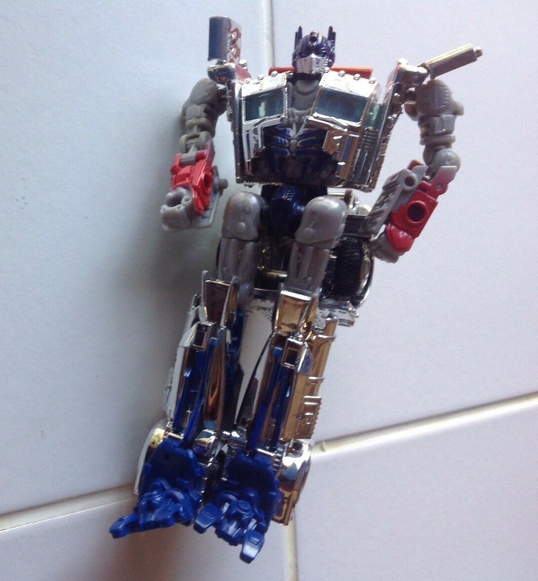 silver optimus prime