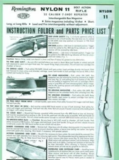 Remington Model Nylon 11 Factory Owners Instructions Manual Reproduction