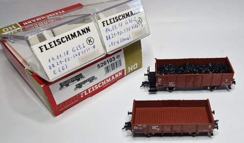 Fleischmann H0 - 526103  2-teiliges Güterwagenset der DR | Zustand: Gebraucht