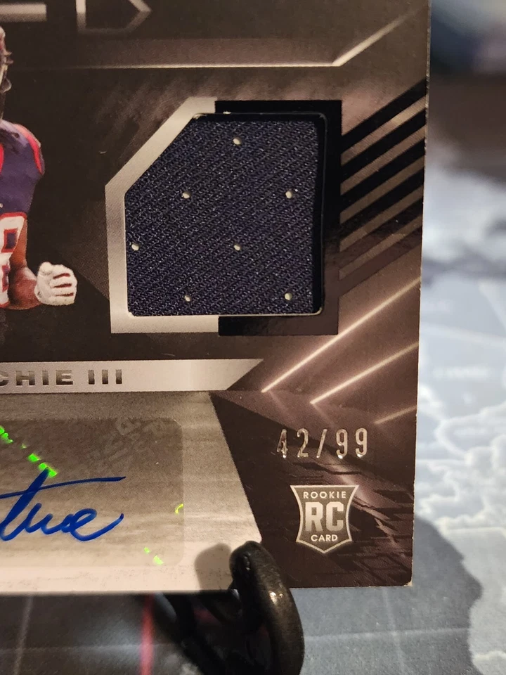 2022 Panini Black John Metchie III Rookie Signature Materials RPA RC /99  - Image 2 of 3